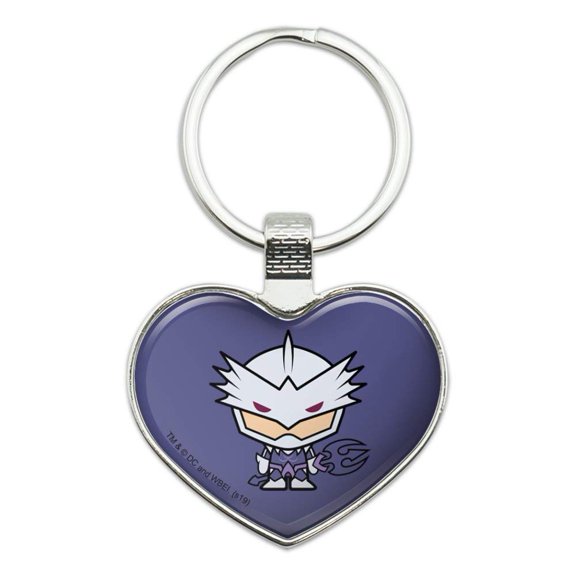 Aquaman Movie Ocean Master Chibi Character Keychain Heart Love Metal Key Chain Ring