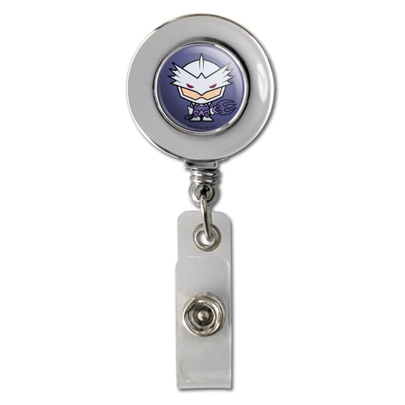 Aquaman Movie Ocean Master Chibi Character Retractable Reel Chrome Badge ID Card Holder Clip