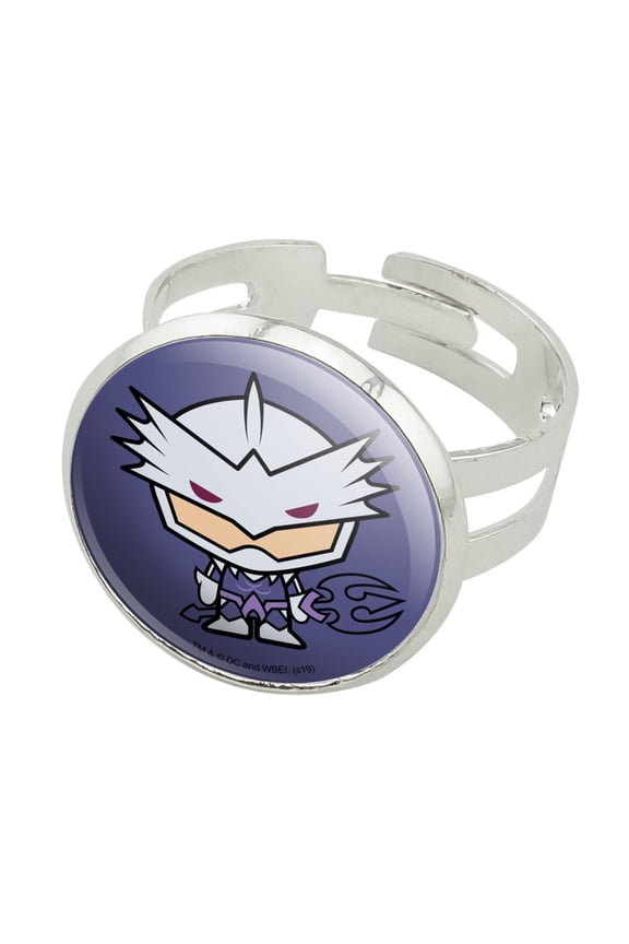 Aquaman Movie Ocean Master Chibi Character Silver Plated Adjustable Novelty Ring