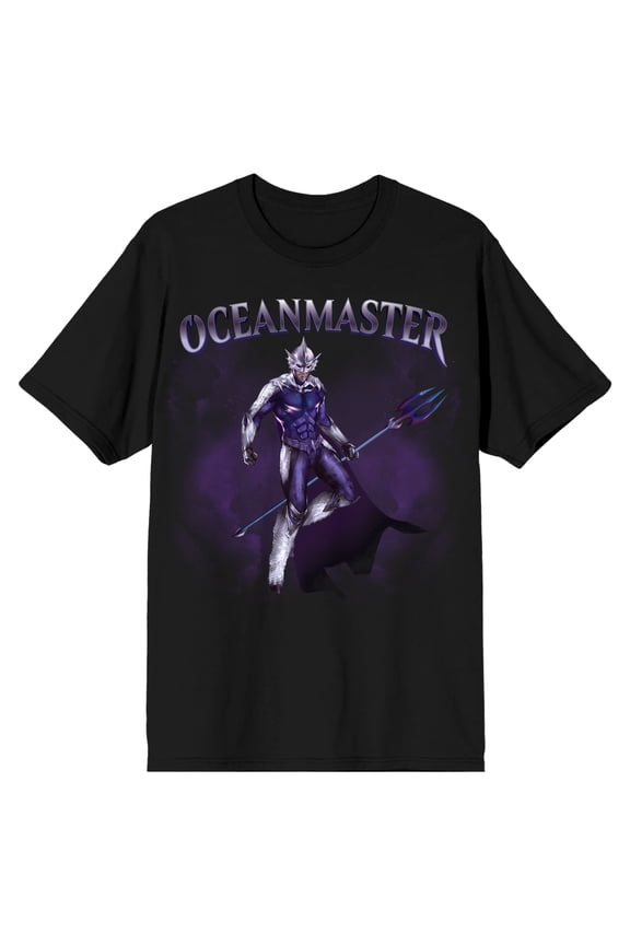 Aquaman Movie Ocean Master Men's Black Graphic Tee-XS
