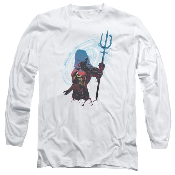 Aquaman Movie - Silhouette - Long Sleeve Shirt - X-Large