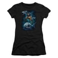 thumbnail image 1 of Aquaman Movie Swimming With Sharks S/S Junior Women's T-Shirt Sheer Black, 1 of 1