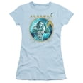 thumbnail image 1 of Aquaman Movie Trident Of Neptune S/S Junior Women's T-Shirt Sheer Light Blue, 1 of 1