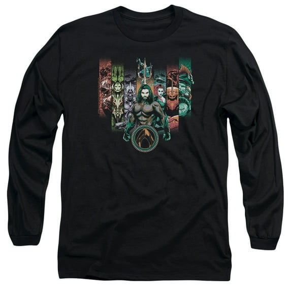 Aquaman Movie - Unite The Kingdoms - Long Sleeve Shirt - XXX-Large