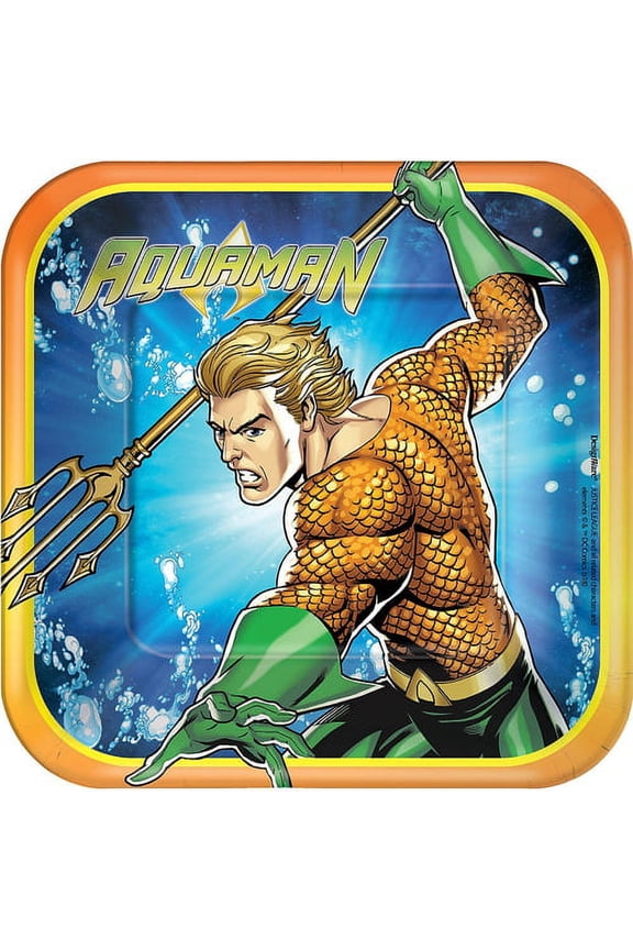 Aquaman Small Paper Plates (8ct)