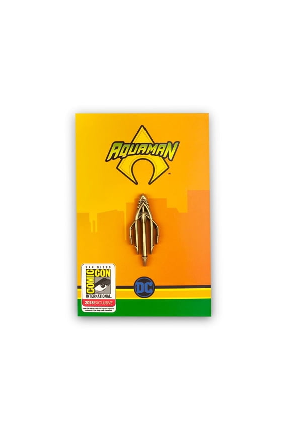 Aquaman Trident Enamel Pin | Licensed DC Comics Merch