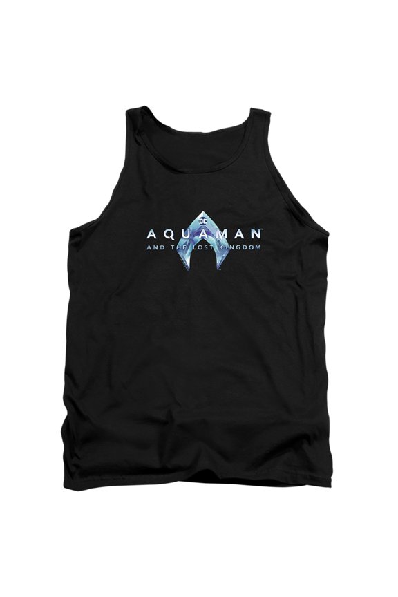 Aquaman and The Lost Kingdom Logo Unisex Adult Tank Top,Black, Medium