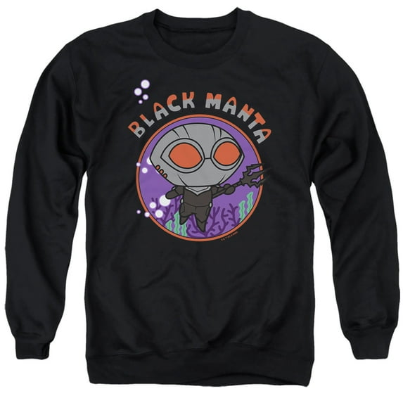 Aquaman and the Lost Kingdom Chibi Black Manta Unisex Adult Crewneck Sweatshirt