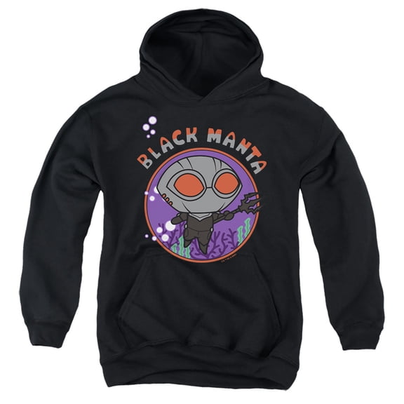 Aquaman and the Lost Kingdom Chibi Black Manta Youth Kids Boy/Girls Pull-Over Hoodie