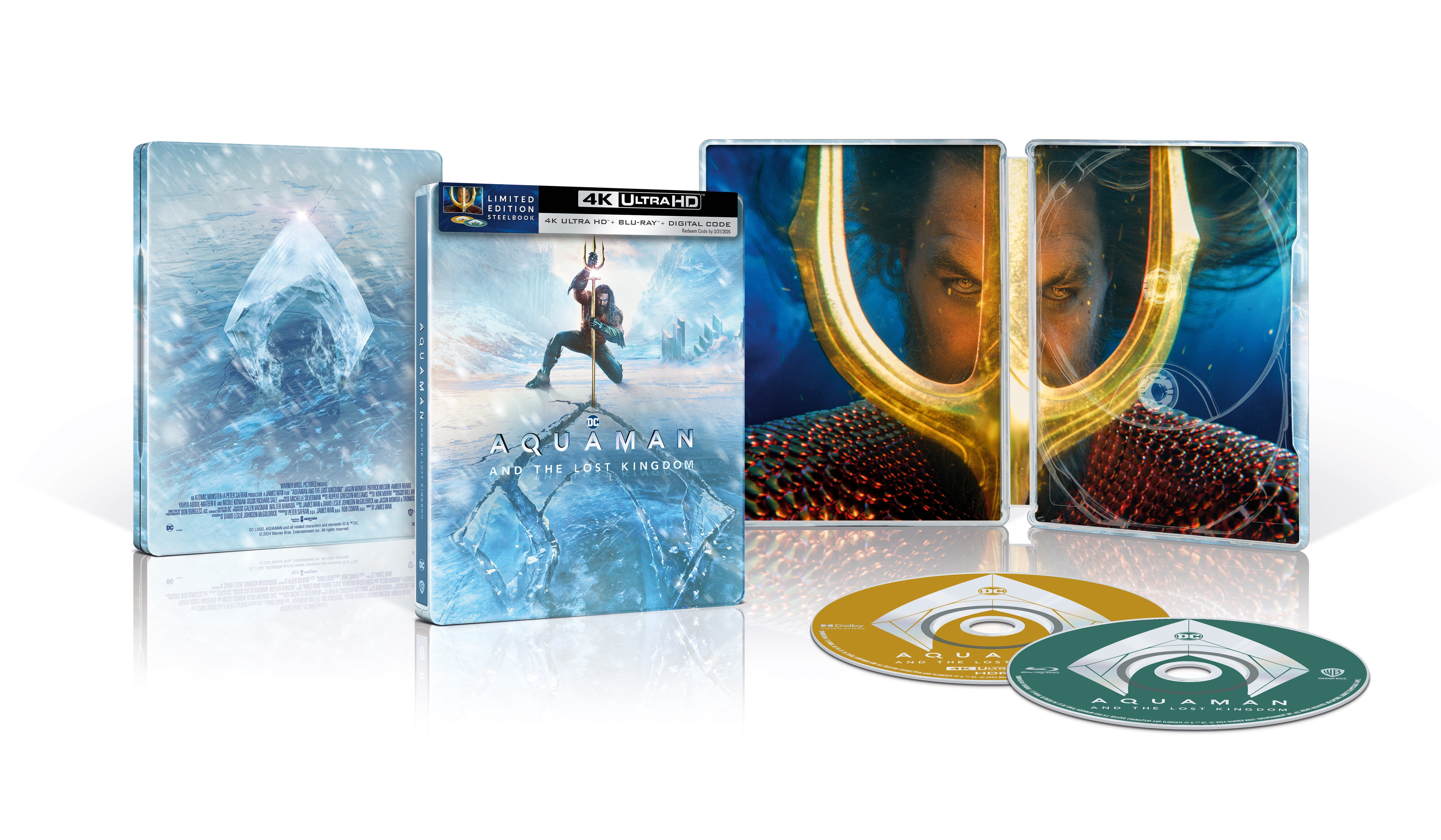 Aquaman and the Lost Kingdom (Walmart Exclusive) (Steelbook 4K Ultra HD +  Blu-ray + Digital)