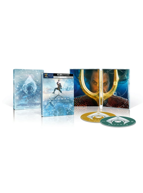 Aquaman and the Lost Kingdom (Walmart Exclusive) (Steelbook 4K Ultra HD + Blu-ray + Digital)