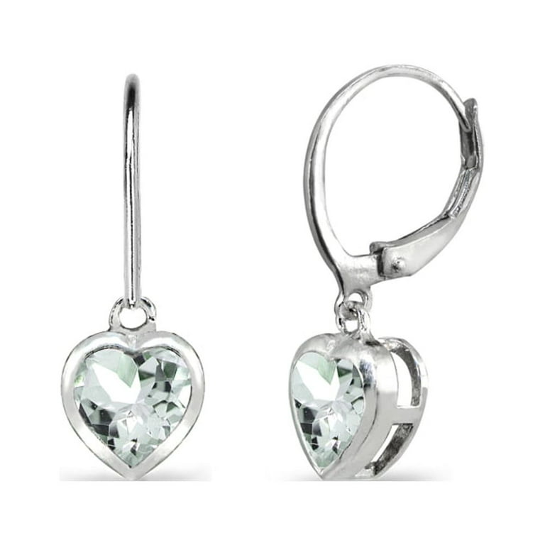 Cubic Zirconia Bezel Set Lever Back Earrings Sterling Silver 6mm Teens Cubic Zirconia Bezel Set Lever Back Earrings Sterling Silver 6mm Teens