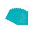 thumbnail image 1 of Aquamarine Acid Free 6x7.5 Oval Picture Frame Mat with White Core Bevel Cut for 3x5 Pictures - Fits, 1 of 3