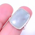 thumbnail image 1 of Aquamarine - Brazil Handmade Gemstone 925 Silver Plated Jewelry Ring s.7 A337, Valentine's Day Gift, Birthday Gift, Beautiful Jewelry For Woman, 1 of 2