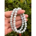 thumbnail image 1 of Aquamarine Crystal Bead Bracelet 6-8mm, Genuine Aquamarine Stretch Gemstone Bracelet, Gift for Men & Women, 1 of 7