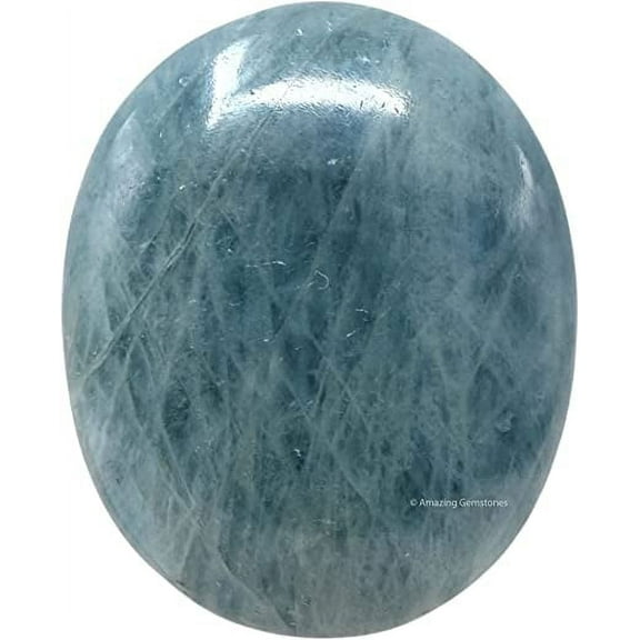 Aquamarine Crystal Palm Stone