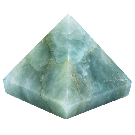 Aquamarine Crystal Pyramid 1" Inch
