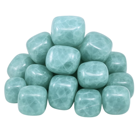 Aquamarine Crystals and Healing Stones Tumbled - 1000+ Carats