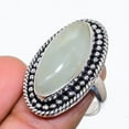 thumbnail image 1 of Aquamarine Gemstone Handmade 925 Sterling Silver Jewelry Ring Size 5.5, 1 of 2
