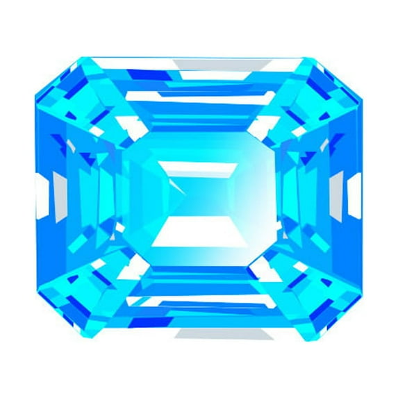 Aquamarine Gemstone Square Cut 3.3 Carat