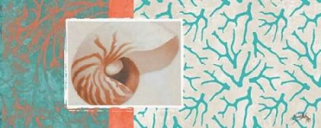 Aquamarine I Canvas Art - Elizabeth Medley (10 x 20)