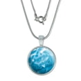 thumbnail image 1 of Aquamarine March Birthstone - Faux Resin Small Pendant, 1 of 1