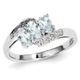thumbnail image 1 of Aquamarine Ring 3/5 Carat (Ctw) in Sterling Silver, 1 of 2