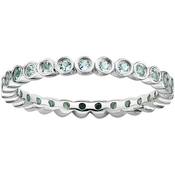 Aquamarine Sterling Silver Ring