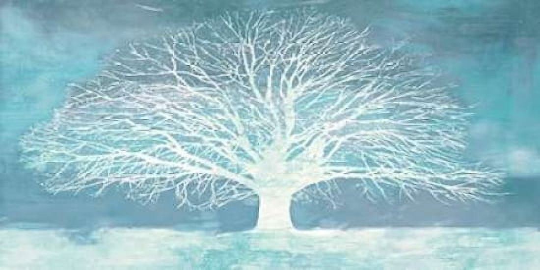 Aquamarine Tree Canvas Art - Alesso Aprile (10 x 20)