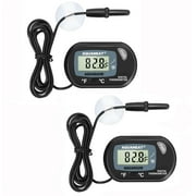 Aquaneat 2 Pack Aquarium Thermometer Digital Reptile Fish Tank Water Temperature Test