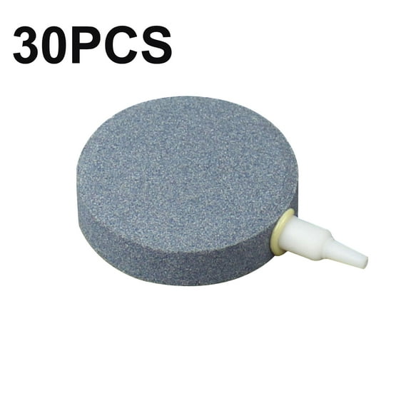 Aquaneat 30 Pcs Air Bubble Stone Aquarium 2-3/8“ Disc Fish Tank Stone