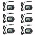 thumbnail image 1 of Aquaneat 6 Pack Aquarium Thermometer Digital Fish Tank Water Temperature Test, 1 of 7
