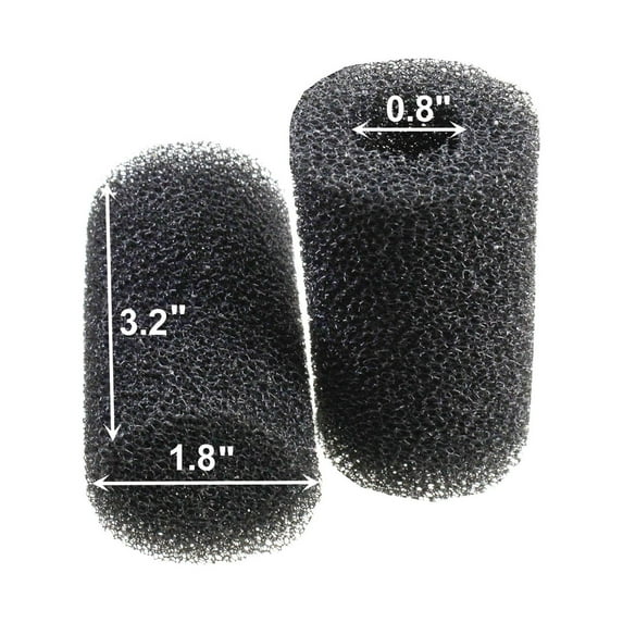 Aquaneat 6-Pack Pre-Filter Sponge for Aquarium Shrimp Fry Fish Tank Filter 0.8” Intake, Replacement Foam Cover