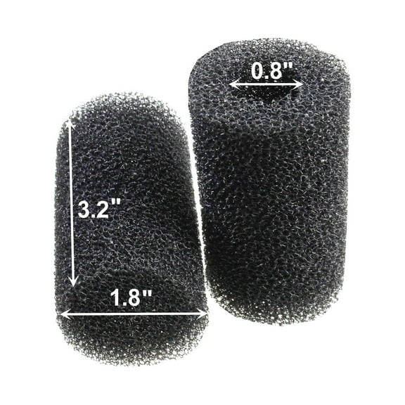 Aquaneat 6-Pack Pre-Filter Sponge for Aquarium Shrimp Fry Fish Tank Filter 0.8” Intake, Replacement Foam Cover