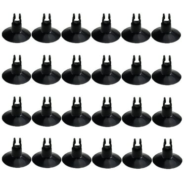 Aquaneat Aquarium Suction Cups, for Fish Tank Airline Tubing, Black, 24pcs