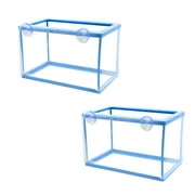 Aquaneat Fish Tank Breeder 2 pcs Large Mesh Net Fry Saver Aquarium Spawn Hatchery Isolation