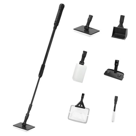 Aquaneat Fish Tank Cleaning Tools, 6 in 1 Aquarium Cleaning Tools, including Algae Scraper, Sponge Pad, Fish Net, Gravel Rake and Cleaning Brush