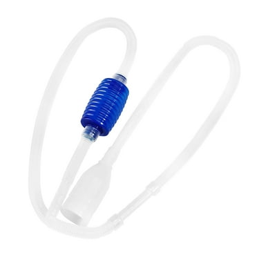 Aquaneat Fish Tank Siphon, Aquarium Vacuum, Water Changer, Siphon Gravel Cleaner,Hand Pump,Clear and Blue