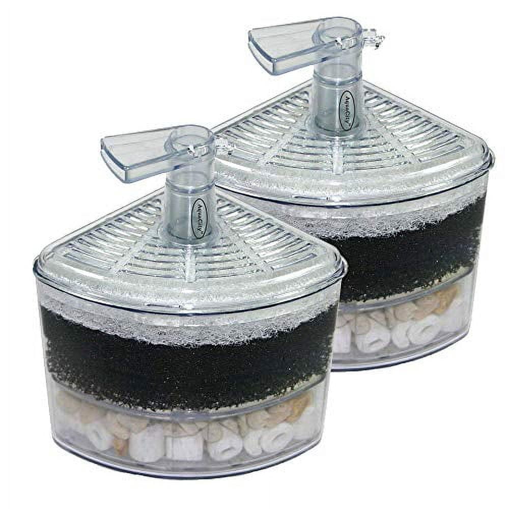 corner box filter fish tank Pen Plax Quick Draw For 30 Gal Tanks Xinyou Corner Fit Aquarium Sponge