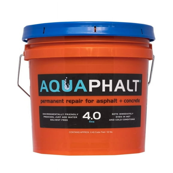 Aquaphalt 4.0 Fine Black Water-Based Asphalt and Concrete Patch 3.5 gal
