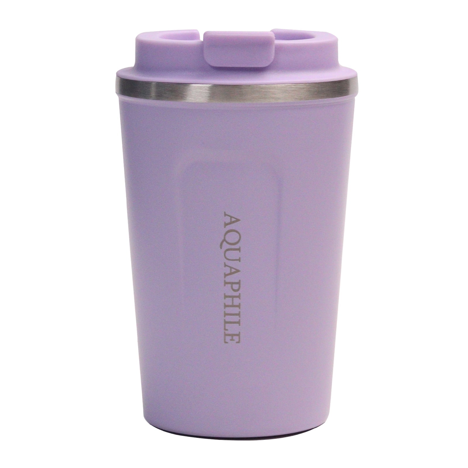 AQUAPHILE 12oz Stainless Steel Travel Mug, Double Wall Insulated Coffee Cup  with Spill-Resistant Lid, Black - Walmart.com