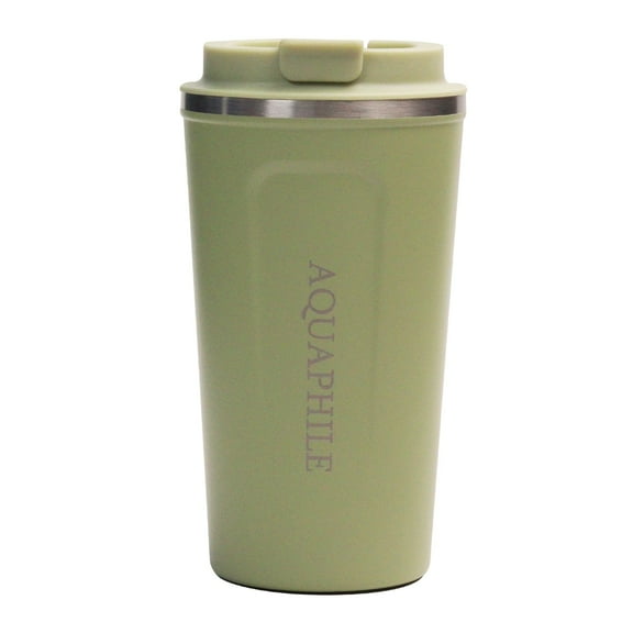 Aquaphile Double Walled Stainless Steel Insulated Coffee Travel Coffee Mug,Sage Green 17 Oz