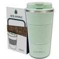 thumbnail image 1 of Aquaphile Travel Coffee Cup Leak proof Insulated Reusable Travel Coffee Mug Mint Green 17 Fluid Ounces, 1 of 6