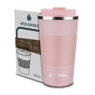 RTIC 16 Oz Baby Pink Travel Coffee Cup Stainless Steel Vacuum Insulated  1251