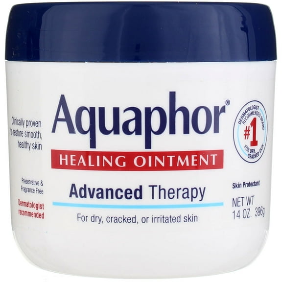 Aquaphor Advanced Therapy Healing Ointment Skin Protectant Jar, Unscented, 14 oz (6 Pack) (Bundle)