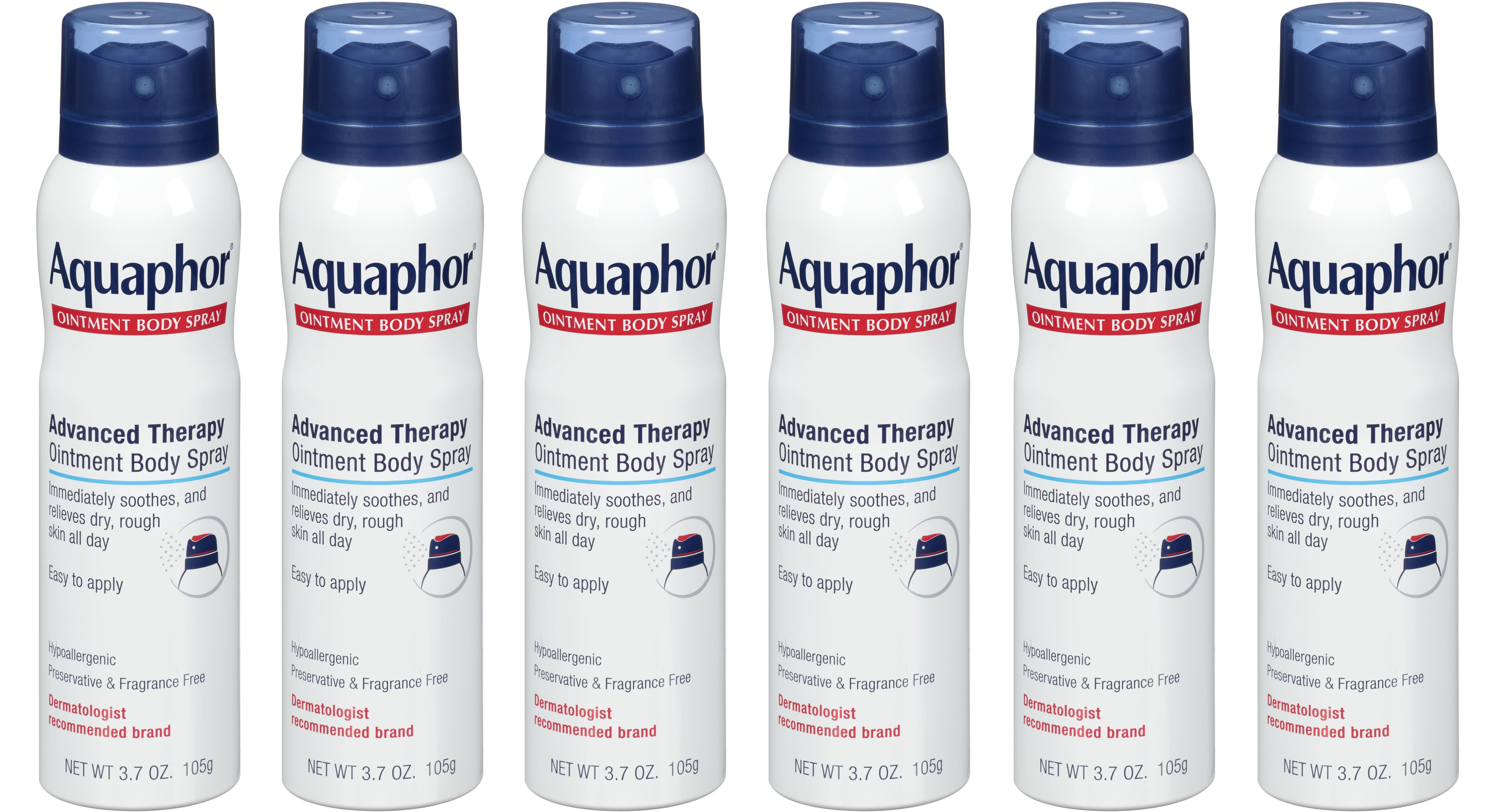 Aquaphor Advanced Therapy Ointment Body Spray 3.72 oz Pack of 6