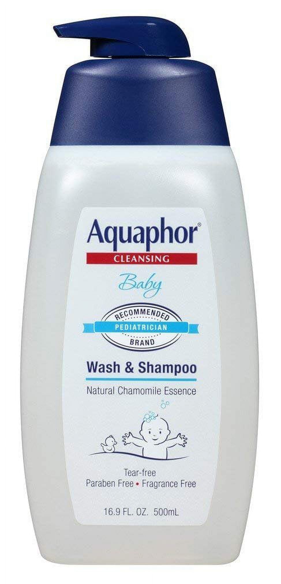 Aquaphor Baby Cleansing Wash And Shampoo 16 Ounce Pump 500ml 6 Pack