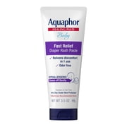 Aquaphor Baby Diaper Rash Relief Paste with Zinc Oxide, Diaper Rash Treatment, 3.5 oz