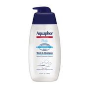 Aquaphor Baby Wash & Shampoo, Fragrance Free and Tear Free for Baby's Sensitive Skin, 16.9 fl oz