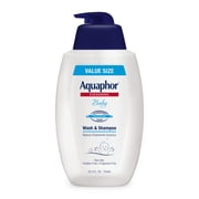 Aquaphor Baby Wash & Shampoo, Fragrance Free and Tear Free for Babys Sensitive Skin, 25.4 fl oz